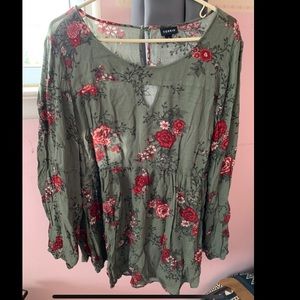 Torrid floral blouse